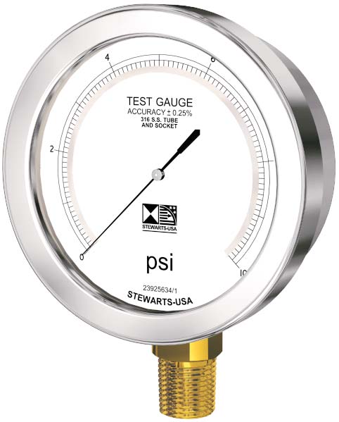 316 Stainless Steel Non-fillable Test Gauge
