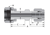 DK-LOK® DO Series O-Ring Face Seal Fittings
